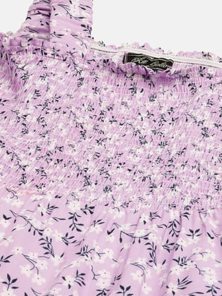 Lavender & Black Floral Maxi Dress Lavender & Black Floral Maxi Dress