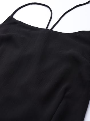 Black Halter Neck Semi Sheer Maxi Dress Black Halter Neck Semi Sheer Maxi Dress