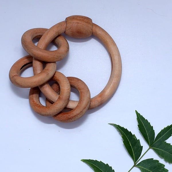 Neem wood Ring Rattle