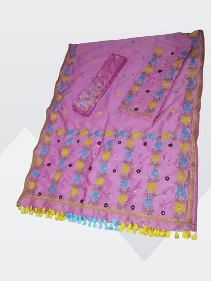 Assamese Chador Mekhela Mix Pat