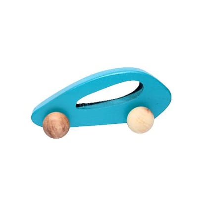 Wooden push pull toy car