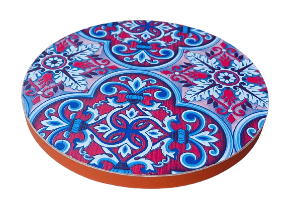 Wooden Chakla Belen Rolling Board Stand Chapati and Roti Maker Rolling Pin & Board(Multicolor)