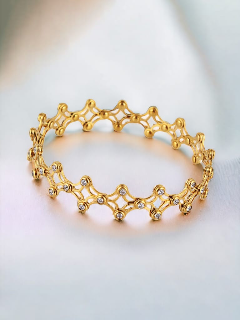 LUCKY JEWELLERY Fashion Latest Stylish Supple Bracelet Cum Ring| Bracelet Convertible into Ring Gifts for Women and Girls | Birthday Gift for Girls & Women Anniversary Gift for Wife (1400-CHB2G-1130)