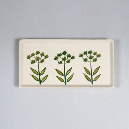 OONA FCLL HANDMADE CERAMIC RECT PLATTER 30 CM