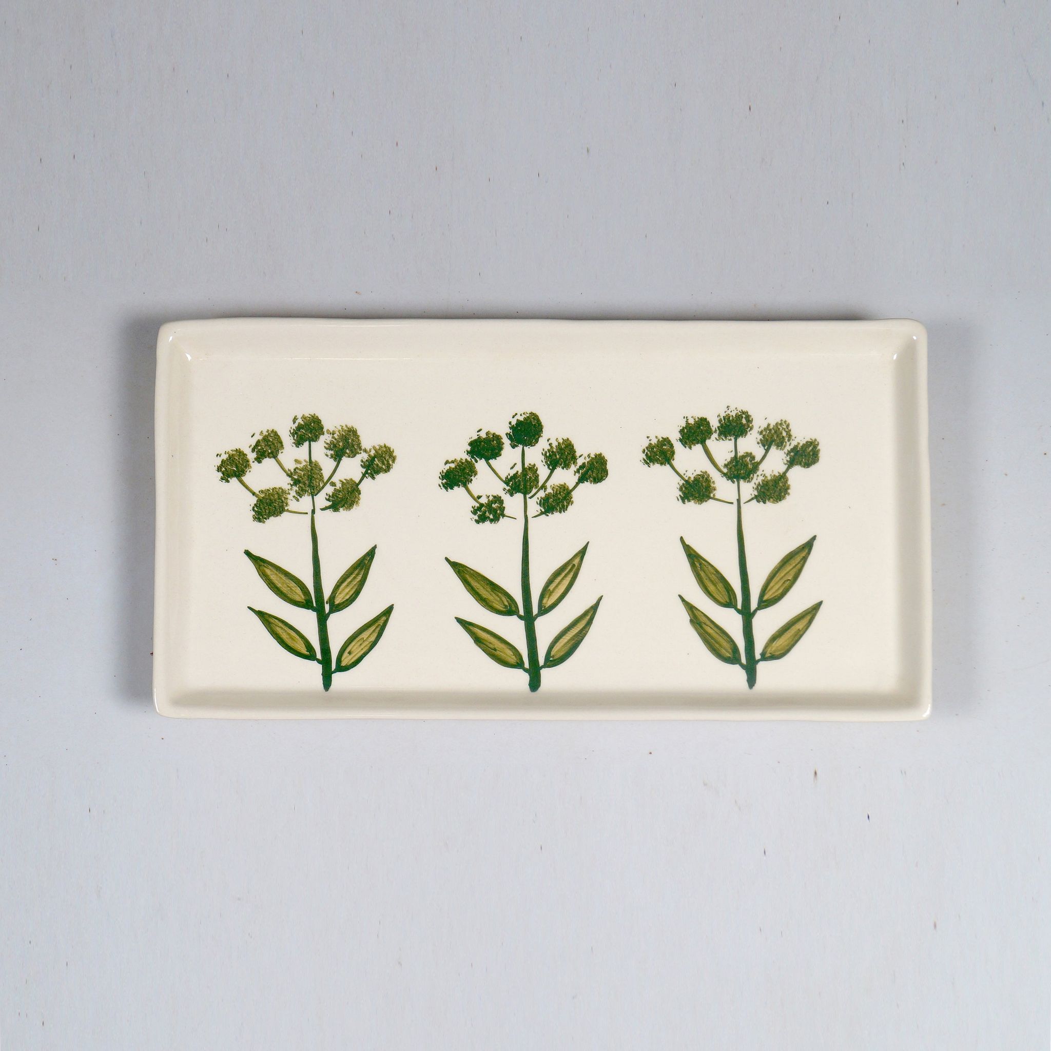 OONA FCLL HANDMADE CERAMIC RECT PLATTER 30 CM