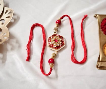 Glamvila Rakhi-Lumba Set/ Couple Rakhi