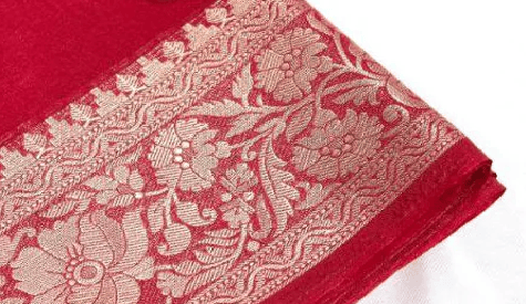 Tissue Soft Silk Maroon Color Weaving Work Saree