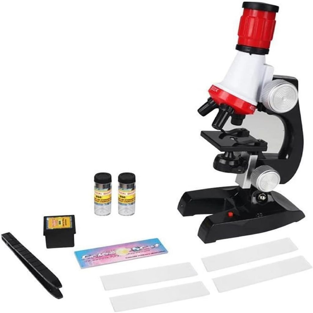 KTRS Enterprise Science Kits with Slides Educational Beginner Microscope Kit with LED 100X 400X and 1200X Magnification for Kids Students - Toys and Games | Buy online on ZillyBuy