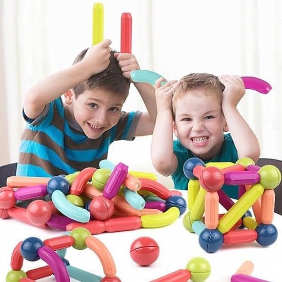 Magnetic Stick Building Blocks Set Toys for Kids Creative Stacking Toys Magnetic Sticks and Balls