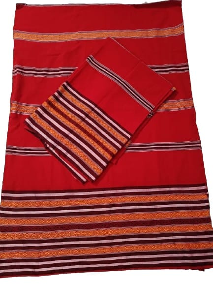 Traditional Handmade Karbi Rubi Jura/Sador Mekhela