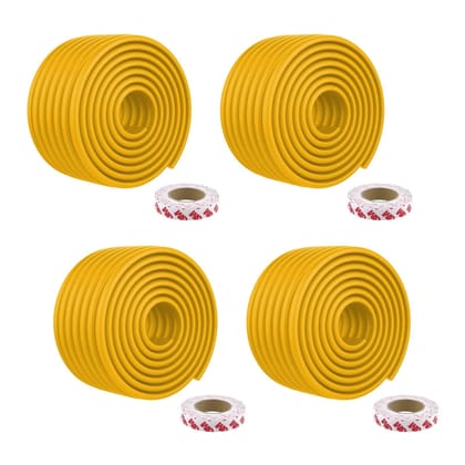 Safe-O-Kid' (Set of 4), Soft Cushioned 6.4 Ft / 2 Mtr Multi Functional Edge Guards with Strong 3M Adhesive, Safety for Sharp Edges for Babies- Yellow Safe-O-Kid' (Set of 4), Soft Cushioned 6.4 Ft / 2 Mtr Multi Functional Edge Guards with Strong 3M Adhesive, Safety for Sharp Edges for Babies- Yellow