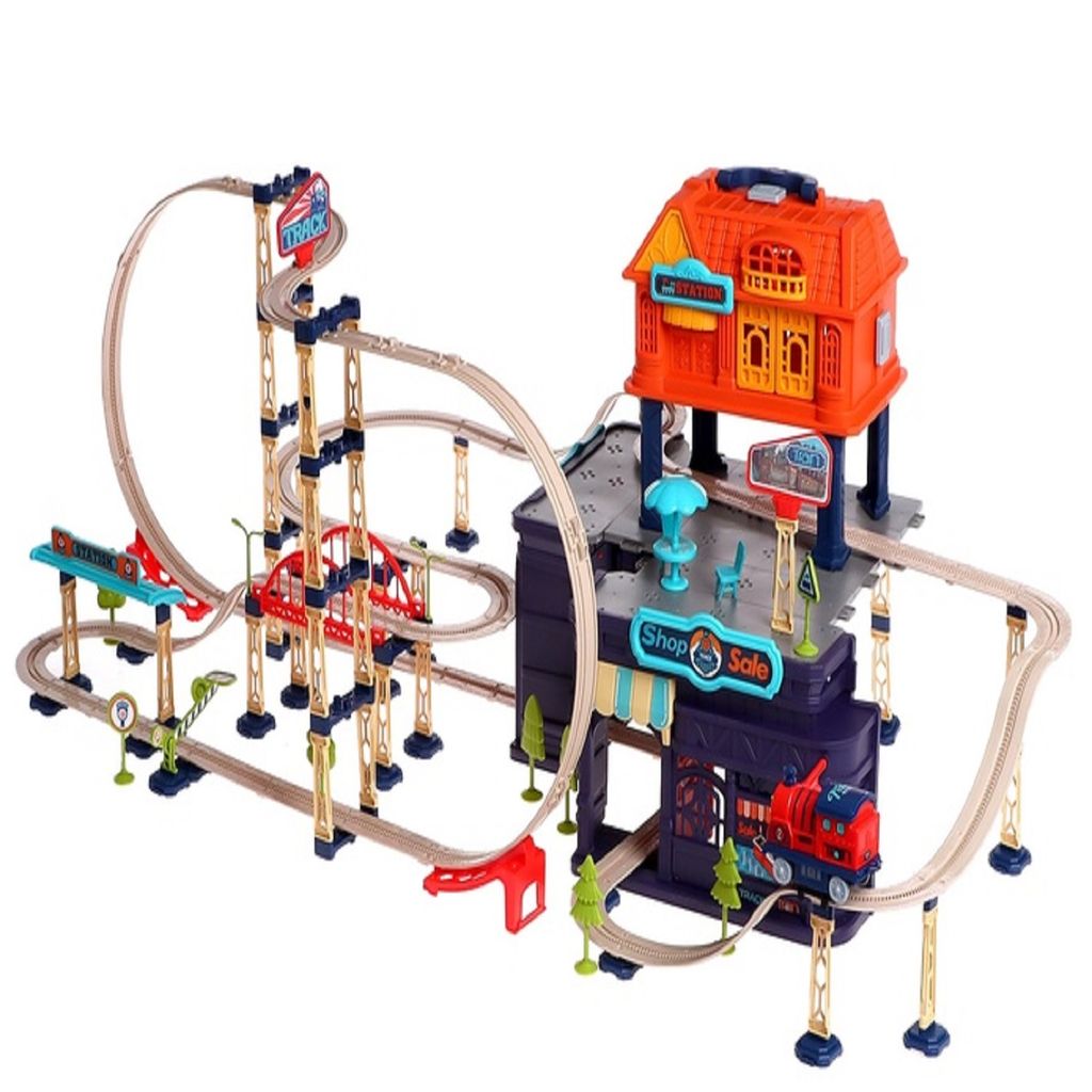 KTRS ENTERPRISE  Wooden Train Set Toy,Train Set Multicolored,Train Tracks for Toddlers 3-5,Birthdays Gift for 3 4 5 6 7 8 Years Old Boys and Girls - Toys and Games | Buy online on ZillyBuy