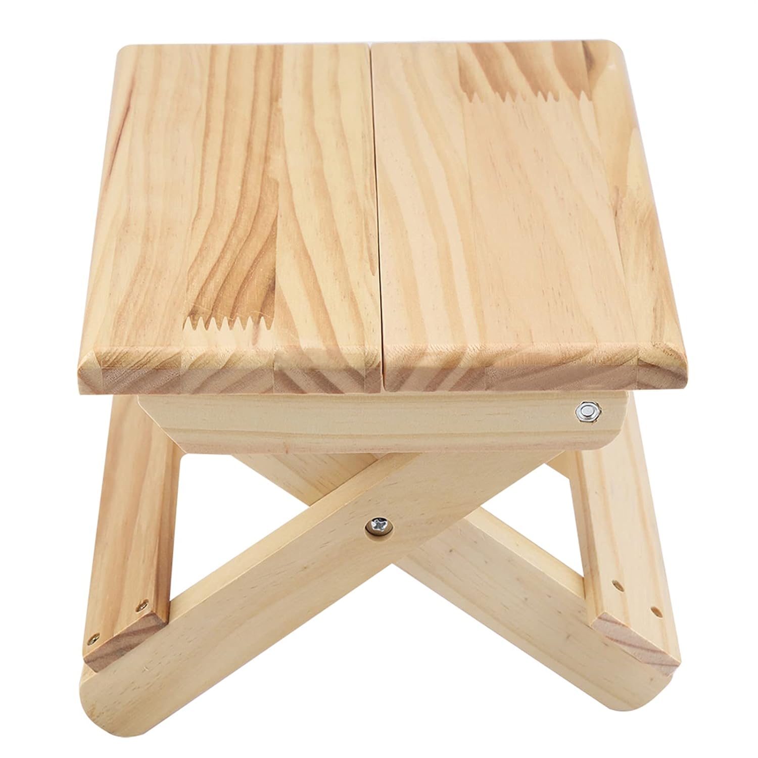Wood Square Bench, Shoe Stool Solid Wood Fine Workmanship Slack