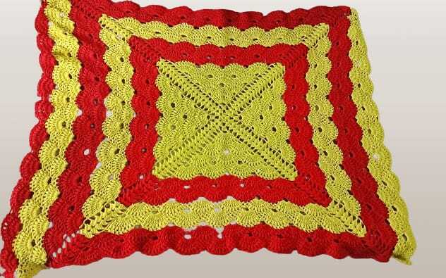 HANDCRAFTED KNITTED TABLE CLOTH