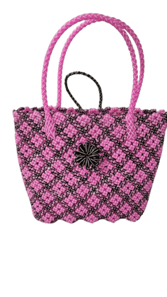 HAND WOVEN LADIES PLASTIC BAG