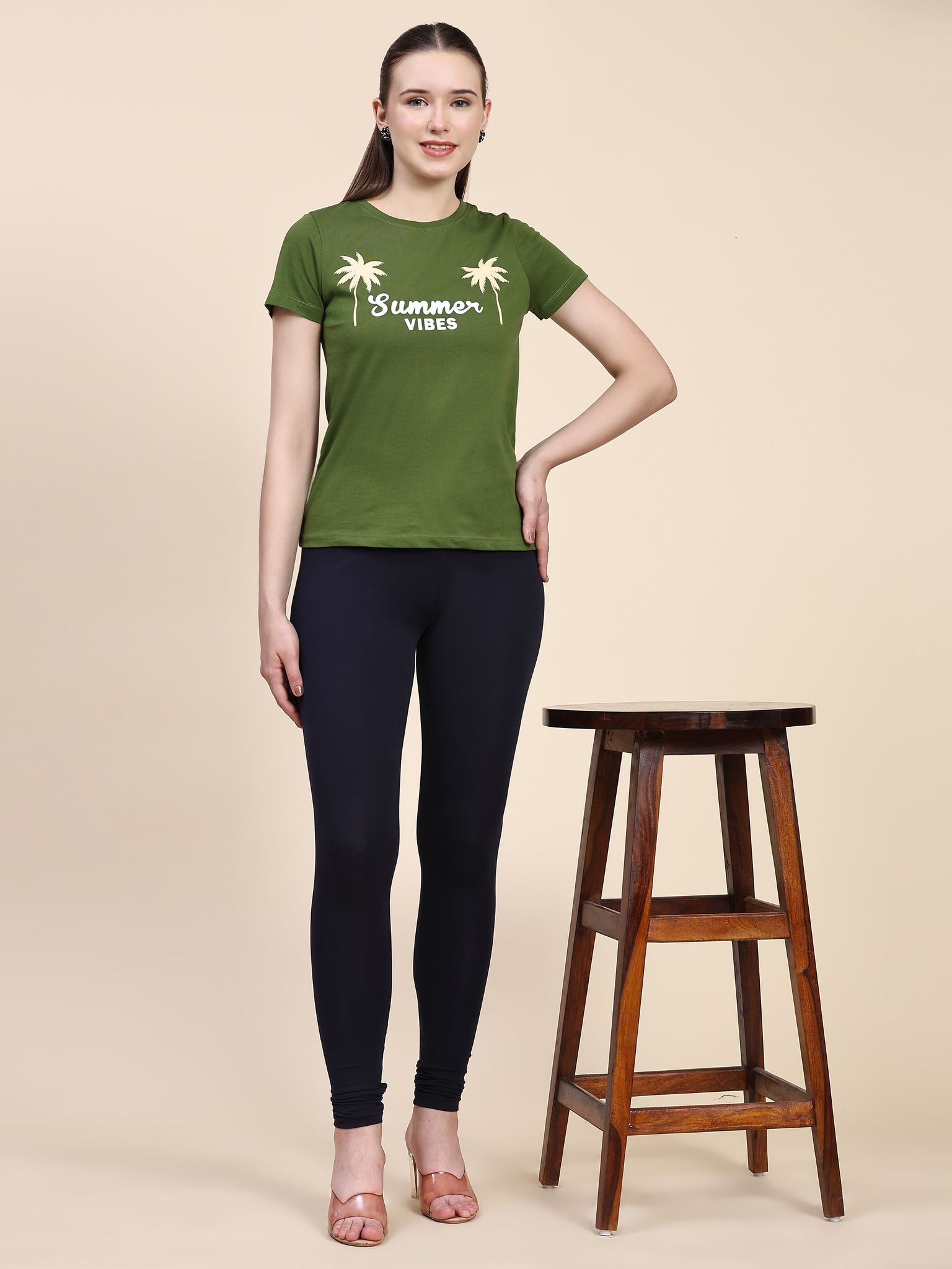 OUTFLITS Ladies Printed Tshirt