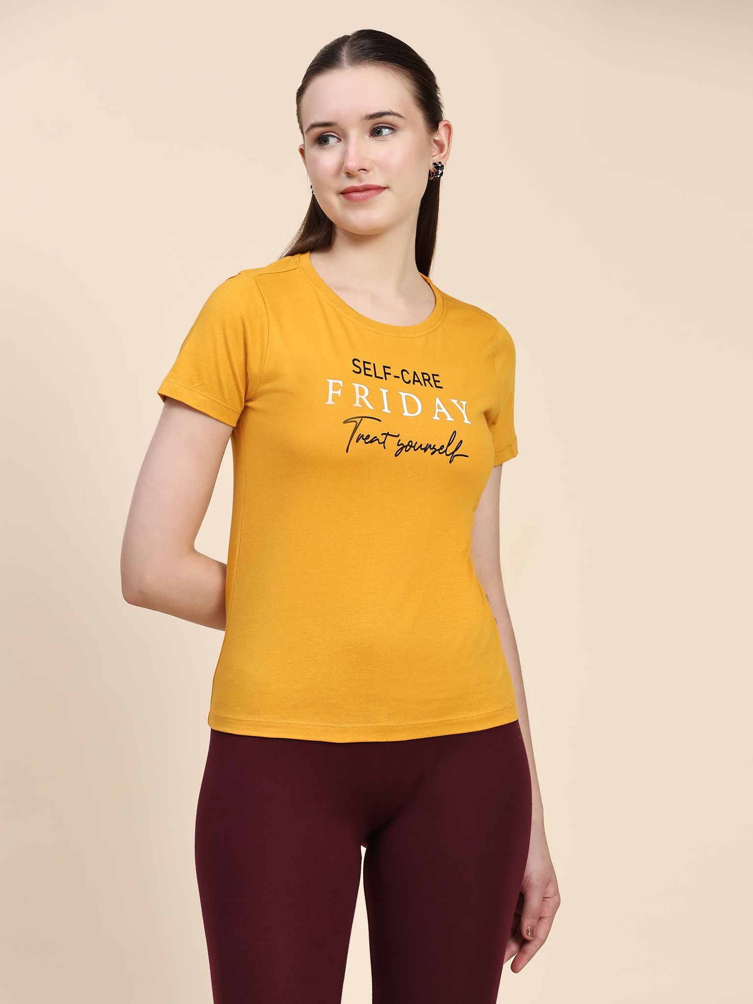 OUTFLITS Ladies Printed Tshirt