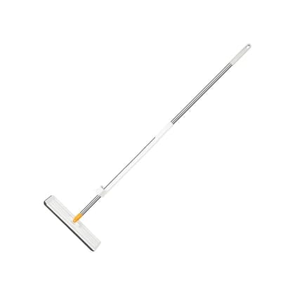 Raggle Flat Microfiber Magic Mop for Floor Cleaning,Home Hands Free Squeeze Mop 360° for Floor, Slider Squeeze Mop, Stainless-Steel Handle, Bucket Less Mop and Microfiber Refill (Squeeze Mop)