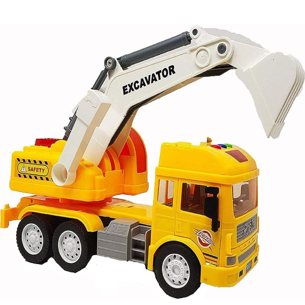 KTRS ENTERPRISE  Unbreakable Excavator Engineering Construction Toy Pull Back Vehicle with Light & Sound for Children, Kids 3+ Years Old Boys and Girls - Toys and Games | Buy online on ZillyBuy