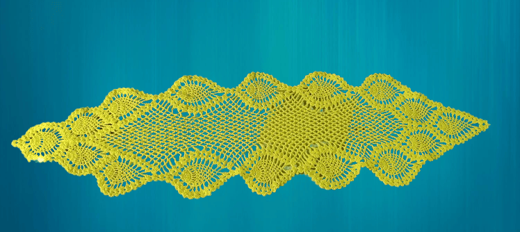 Hand craft knitted Dinning Runner