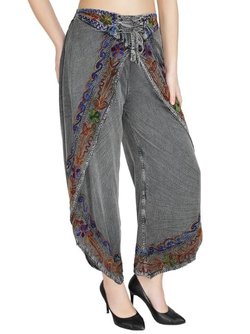 Rayon Women's Regular Fit Relaxed Yoga Fitness Dhoti Pants