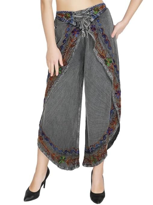 Rayon Women's Regular Fit Relaxed Yoga Fitness Dhoti Pants