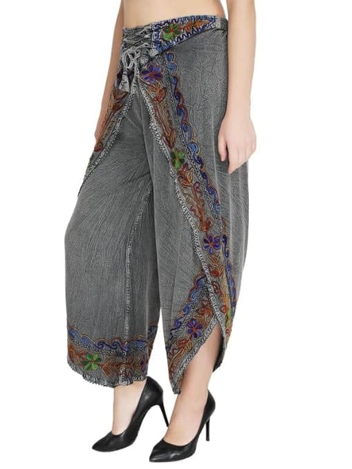 Rayon Women's Regular Fit Relaxed Yoga Fitness Dhoti Pants