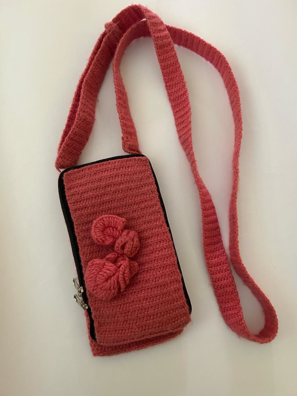 Women Trendy Crochet Sling Mobile pouch
