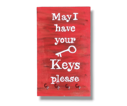 Aarya Ovation Handmade Wooden designer Wall Mounted Key Holder | key Organizer | Home Décor orange