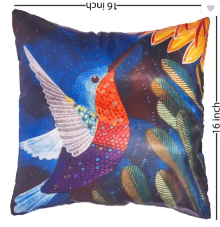 Fashnita clothing Cartoon Pillows Cover  (Pack of 2, 16 cm*16 cm, Maroon, Blue)