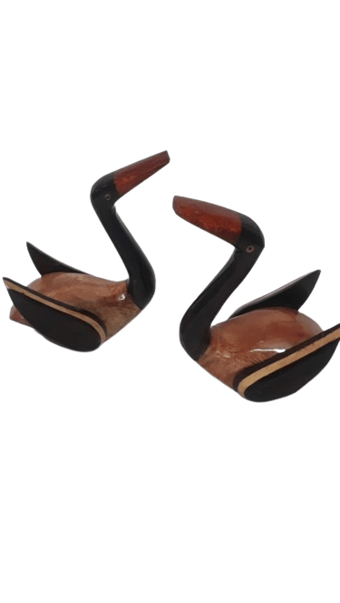 Wooden Duck Pair showpiece for Home Interior Decor