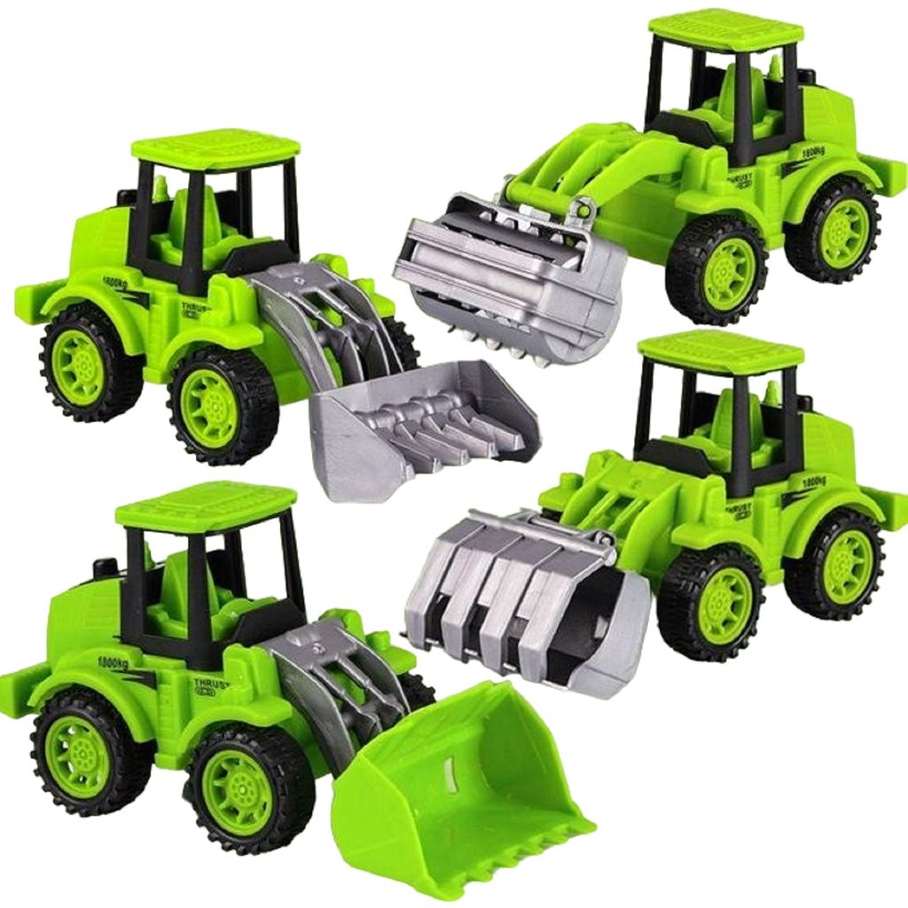 KTRS Enterprise 4pcs Engineering Vehicle Model Press Sliding Car Press Sliding Simulation Excavator Bulldozer Children Educational Construction Vehicle Toy Kids Boy Gift Christmas - Toys and Games | Buy online on ZillyBuy