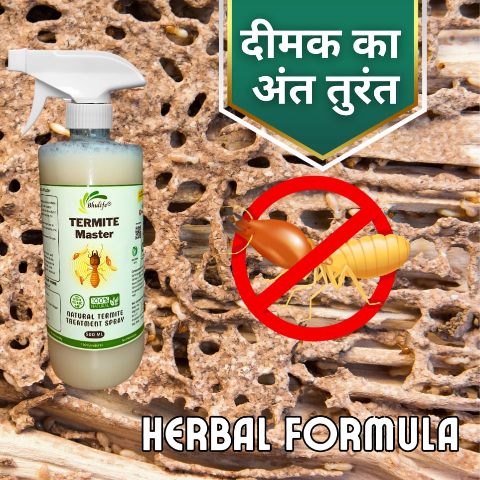 Bhulife Organic Termite Killer Spray | Wood Protection For Home, Kitchen and Office 500MLx1 - Fresheners and Repellents | Buy online on ZillyBuy