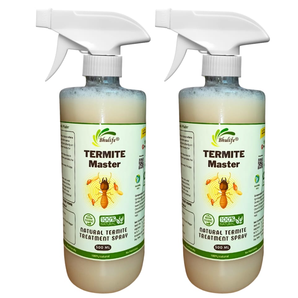 Bhulife Organic Termite Killer Spray | Wood Protection For Home, Kitchen and Office 500MLx2 - Fresheners and Repellents | Buy online on ZillyBuy