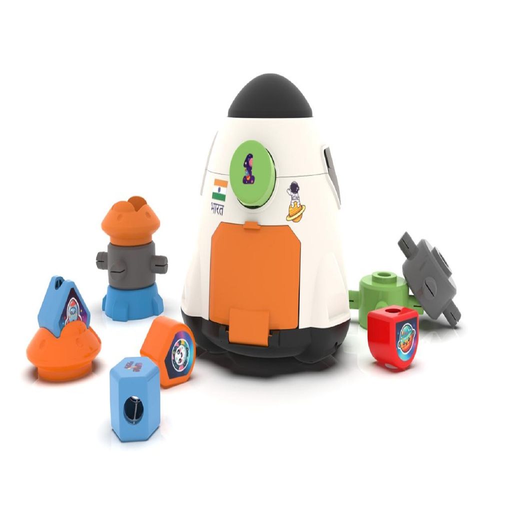 KTRS Enterprise Montessori Toys Spaceship Shape Sorter Building Blocks - Sensory Fine Motor Skills Developmental Toys - Gifts for 24 Month Age 2 3 4 Two Year Old Boys Girls Kids Birthday - Toys and Games | Buy online on ZillyBuy