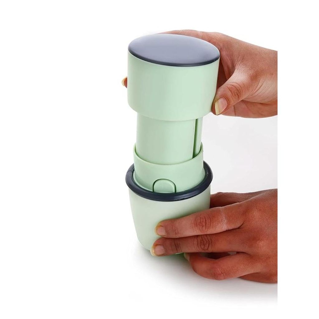 GLOBAL IMPEX  3 in 1 Dry Fruit Chopper Slicer Multipurpose Kitchen Cutter with 3 Steel Blade Dry Fruit Slicer - Pista Green Color (296 Gram Pack Of 1, Additional 3 Steel Blade)