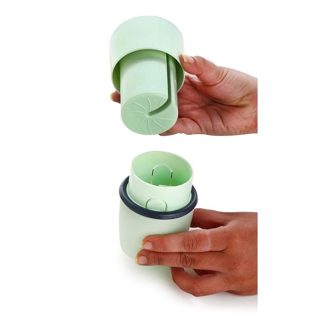 GLOBAL IMPEX  3 in 1 Dry Fruit Chopper Slicer Multipurpose Kitchen Cutter with 3 Steel Blade Dry Fruit Slicer - Pista Green Color (296 Gram Pack Of 1, Additional 3 Steel Blade)