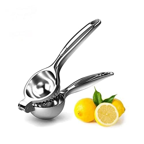 NEWWAY 300g Heavy Duty Lemon Squeezer β Large Zinc Alloy Manual Citrus Juicer with Stainless Steel Finish & Ergonomic Handle | Lemon Lime Press Tool for Kitchen, Bar & Home Use