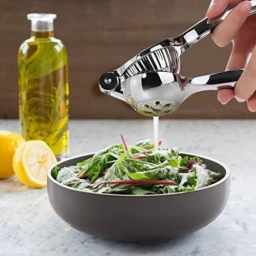 NEWWAY 300g Heavy Duty Lemon Squeezer β Large Zinc Alloy Manual Citrus Juicer with Stainless Steel Finish & Ergonomic Handle | Lemon Lime Press Tool for Kitchen, Bar & Home Use