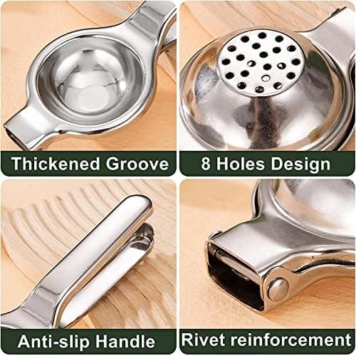 GLOBAL IMPEX 2-in-1 Lemon Squeezer & Bottle Opener – Heavy Duty 190g Manual Citrus Juicer with Stainless Steel Press for Lemon & Lime – Easy to Use, Clean & Rustproof Kitchen Tool (Pack of 1)