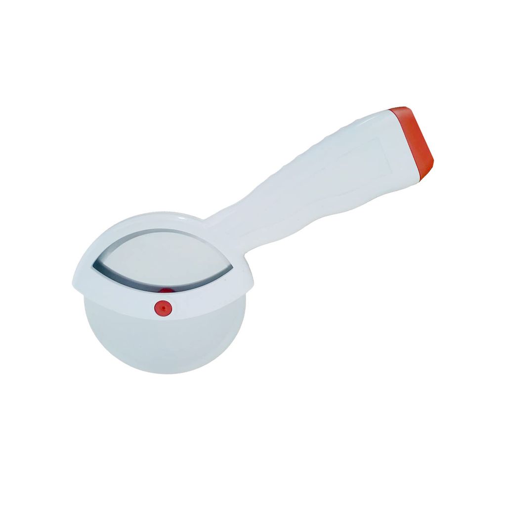 NEWWAY Stainless Steel Pizza Cutter Premium Food Grade with Comfortable Plastic Handle Wheel Type Blue Color with sharp Blade (Pack of 1)