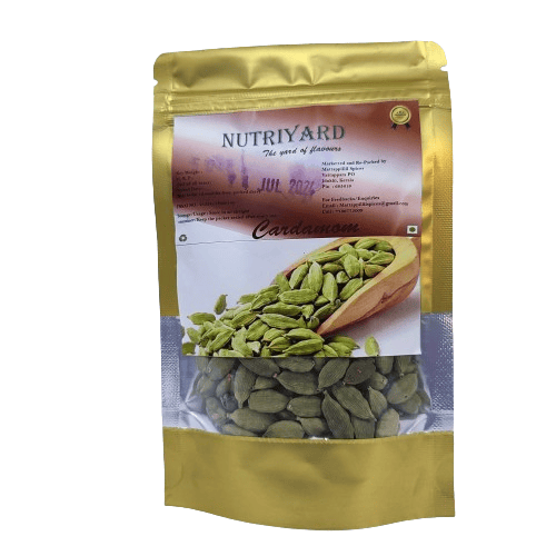 Nutriyard 8 mm Green Cardamom Idukki Kerala Cardamom Pure Elaichi Value Pack Natural Fresh Cardamom 50 Gm Green Cardamom From Idukki _8mm Big Bold Cardamom Seeds Ideal For Cooking Tea,Spices Rubs No Artificial Color Or Preservatives