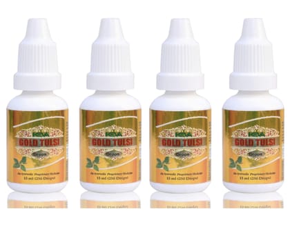Keva Gold Tulsi Drops -15 ml (Pack of 3) with 2X Immunity, Experience the magic of multiple benefits of Tulsi | A natural Immunity Booster for good health | Powerful Cough and Cold relief formula