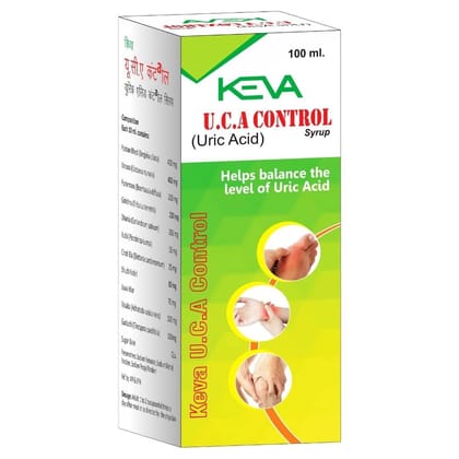 Keva Pure & Primium_ Uric Acid || Control Syrup [4x100ml=400 ml] (Pack Of -4)