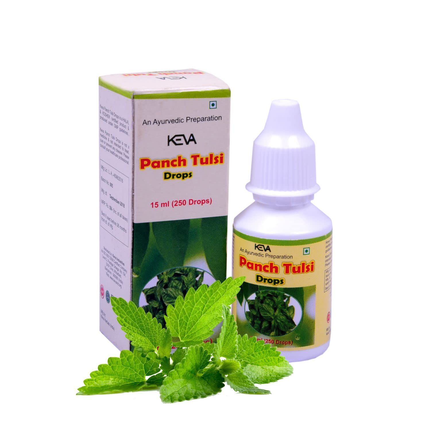 KEVA Panch Tulsi Drop With Immunity Booster [6 * 15ml=90ml] (Pack Of 6) (48)
