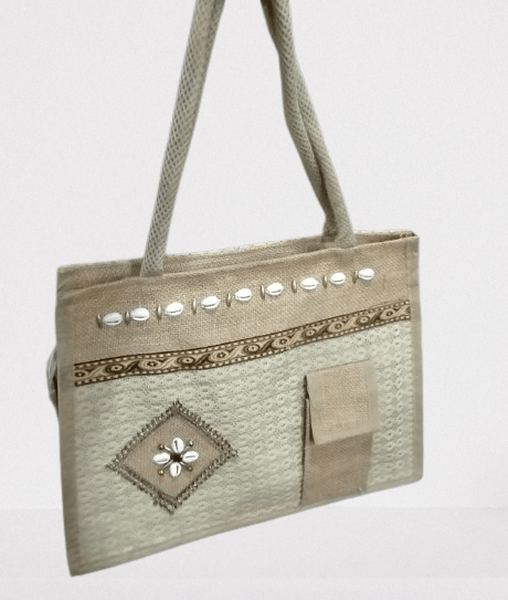 HANDMADE DESIGNER JUTE BAG - Handbags | Buy online on ZillyBuy