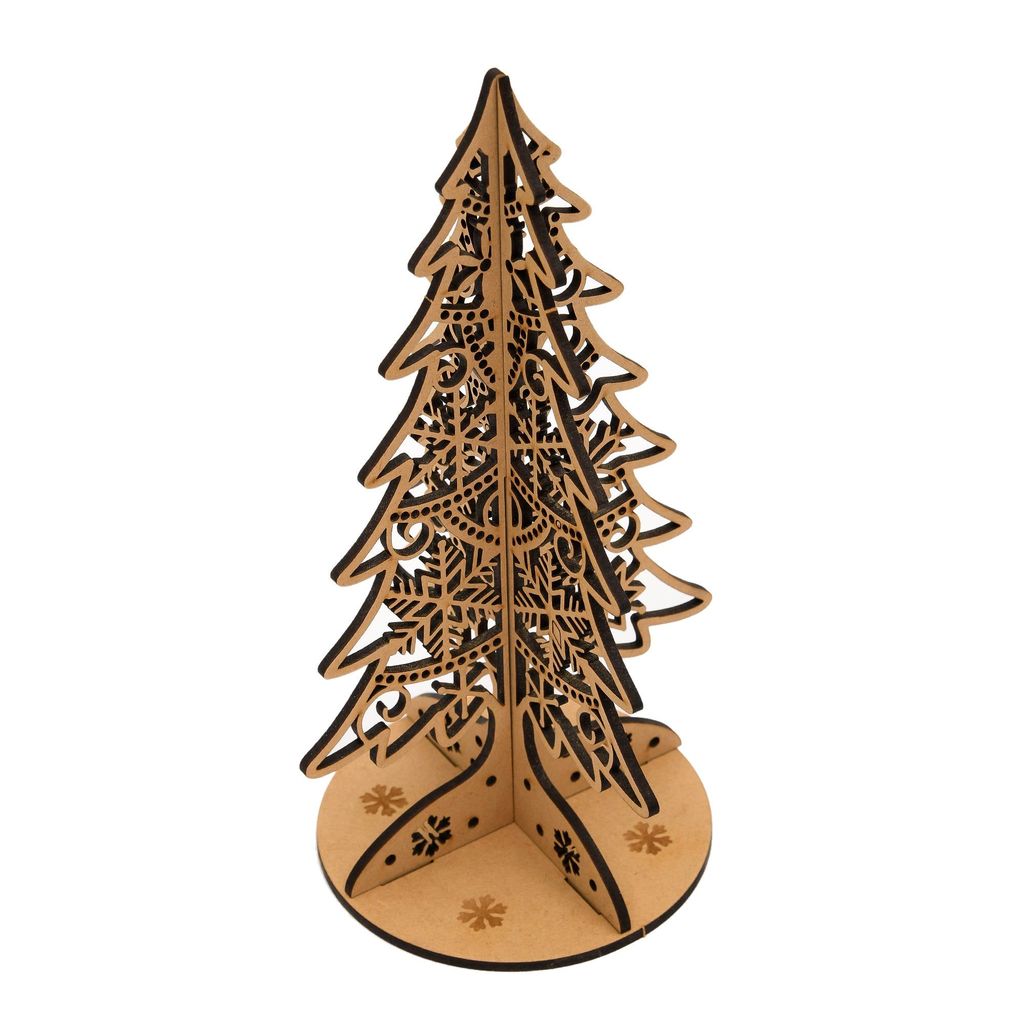 Engraved Wooden Christmas Tree Puzzle - Party and Festive Needs | Buy online on ZillyBuy