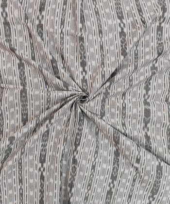 2.5m White Sambalpuri Handwoven Single Ikat Shirting Materials SFCSHI1639
