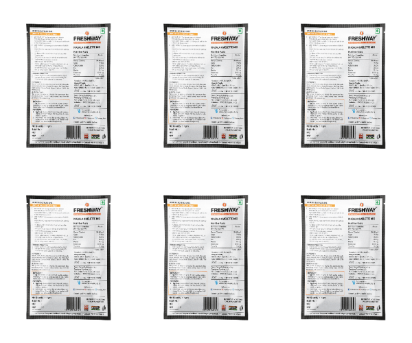 Freshway Masala Omelette Mix Combo Pack of 6 Authentic Indian Spice Blend for Delicious and Fluffy Omelettes