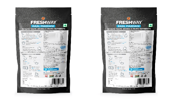 Freshway Daal Makhani Combo Pack of 2 Premium Ready-to-Eat Mix